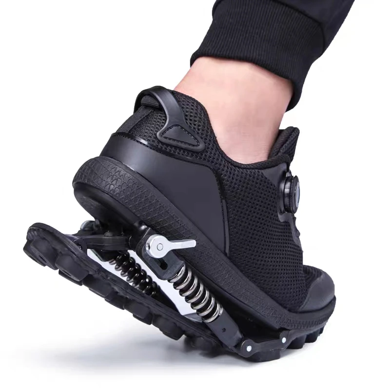 Running Shoes - Механическая обувь со стальными пружинными шнурками,