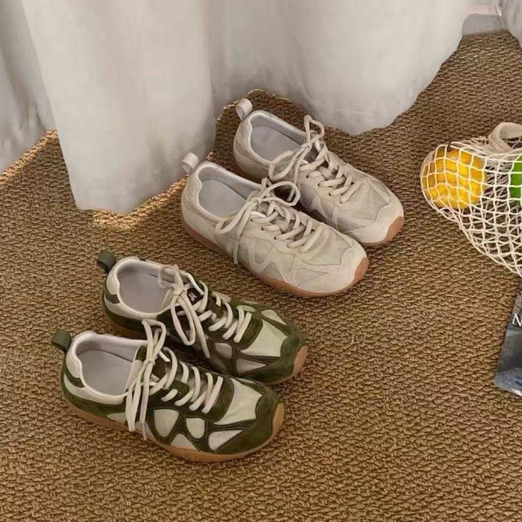 Sneakers - Винтажные кроссовки с кружевной отделкой и