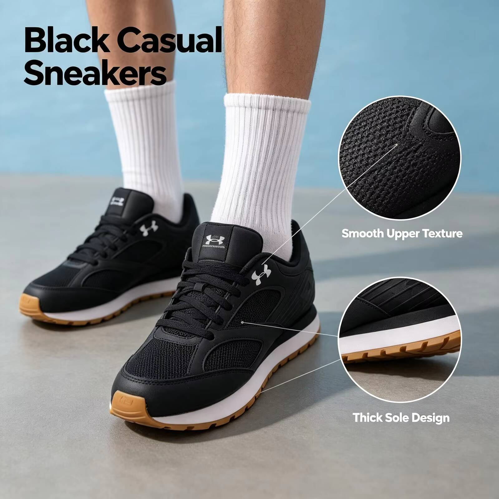 Air Cushion Jogger Shoes Men - Новые мужские кроссовки Under Armour Jogger: