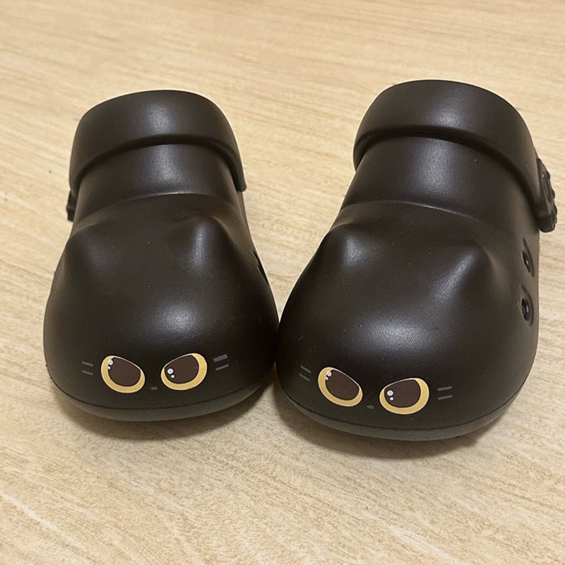 Boots - Новые креативные тапочки-котики черного цвета для