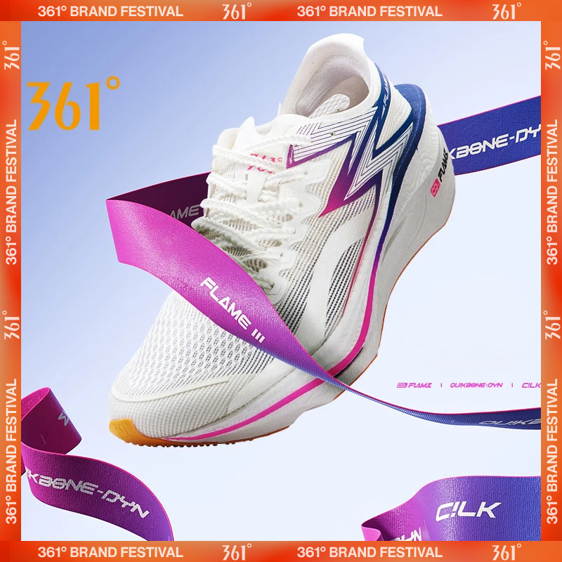 Carbon Plate Marathon Racing Shoes - Кроссовки унисекс 361 Degrees Flame 3.0
