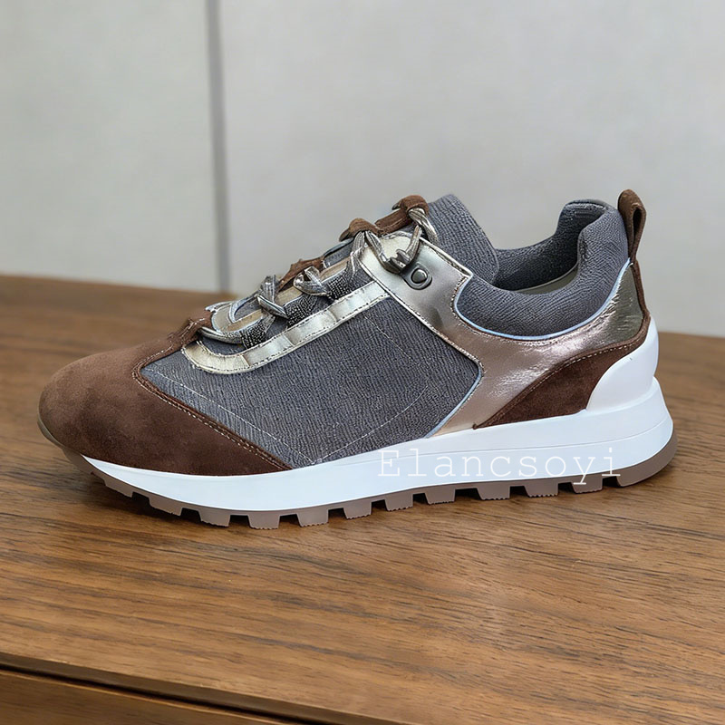 Женские кроссовки на шнуровке  – обзор и цена Knit Fabric Lace Up Sneakers
