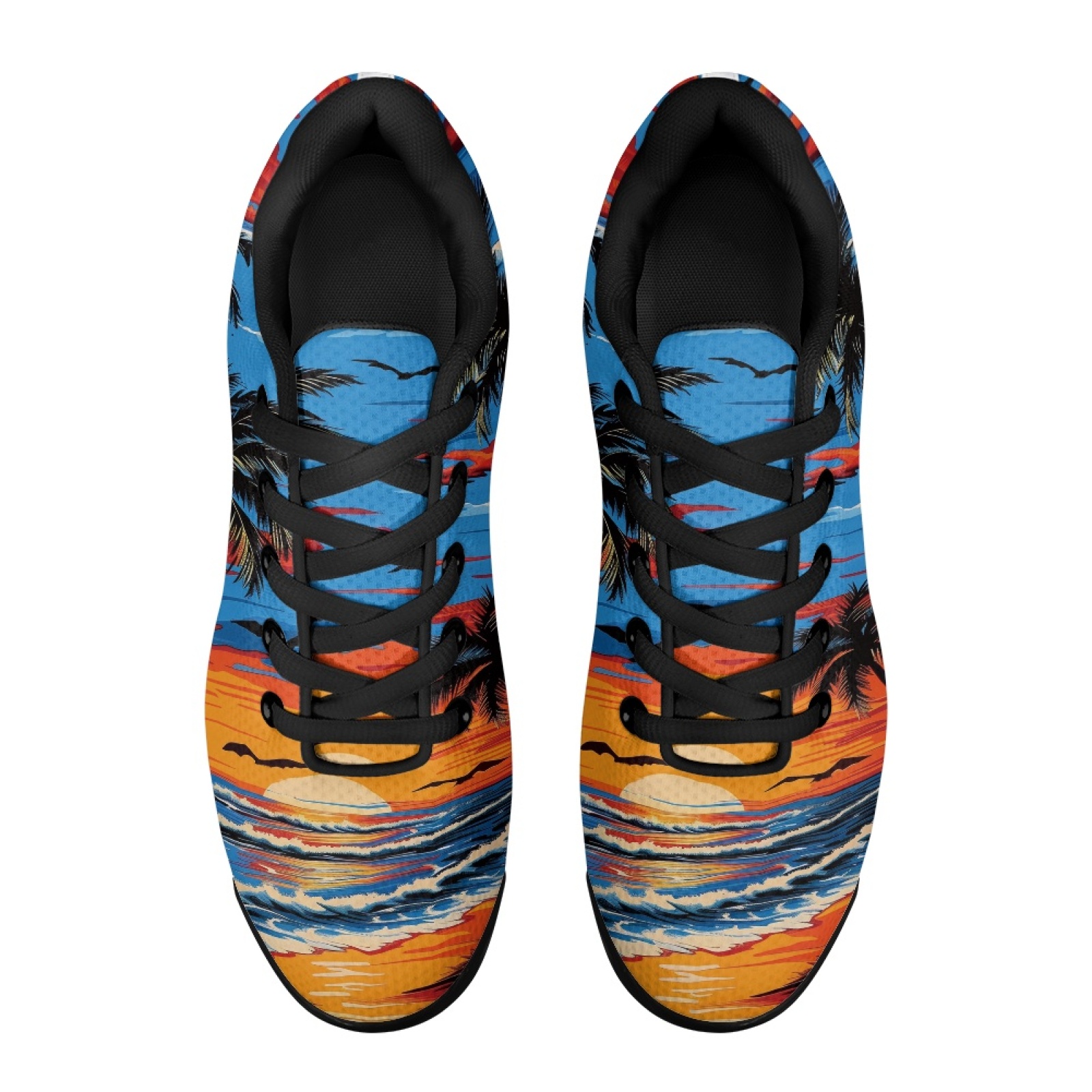 PENSTROLL Sunset Palm Trees: Э – обзор и цена Air Cushion Jogger Shoes Men