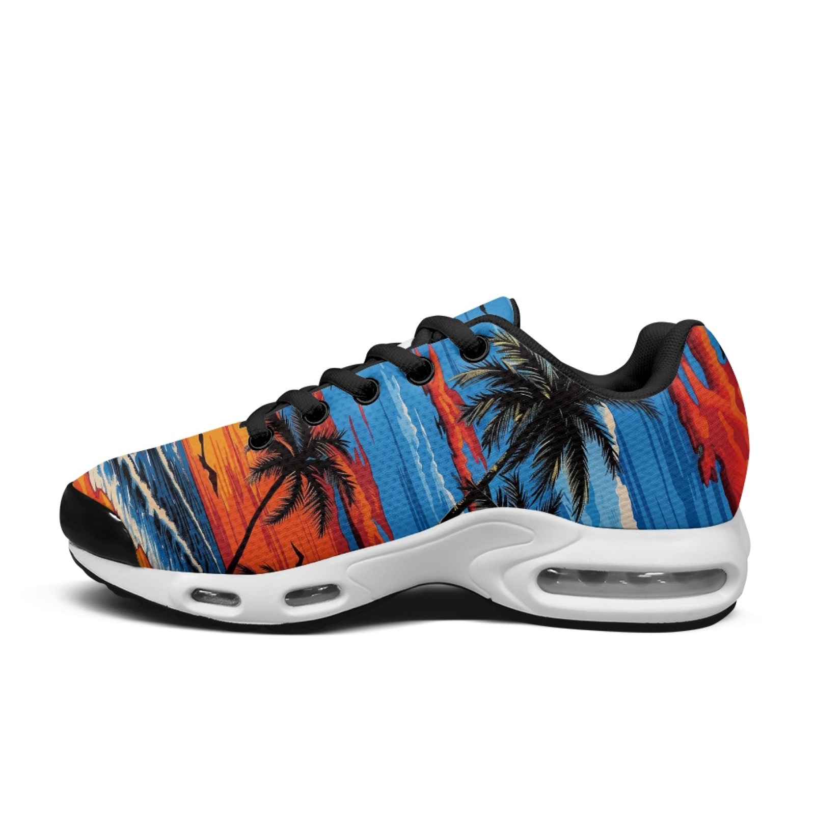 PENSTROLL Sunset Palm Trees: Э – обзор и цена Air Cushion Jogger Shoes Men