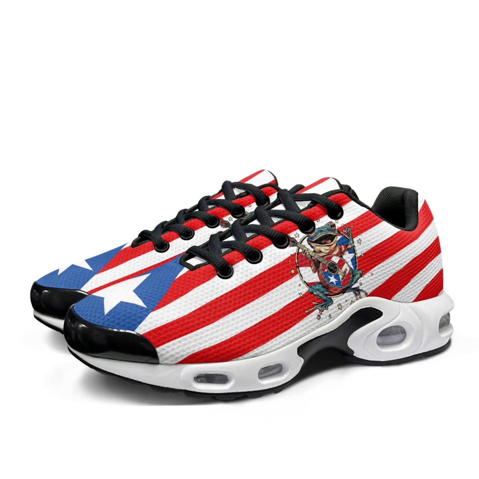 PENSTROLL Красно-бело-синие кр – обзор и цена Air Cushion Jogger Shoes Men