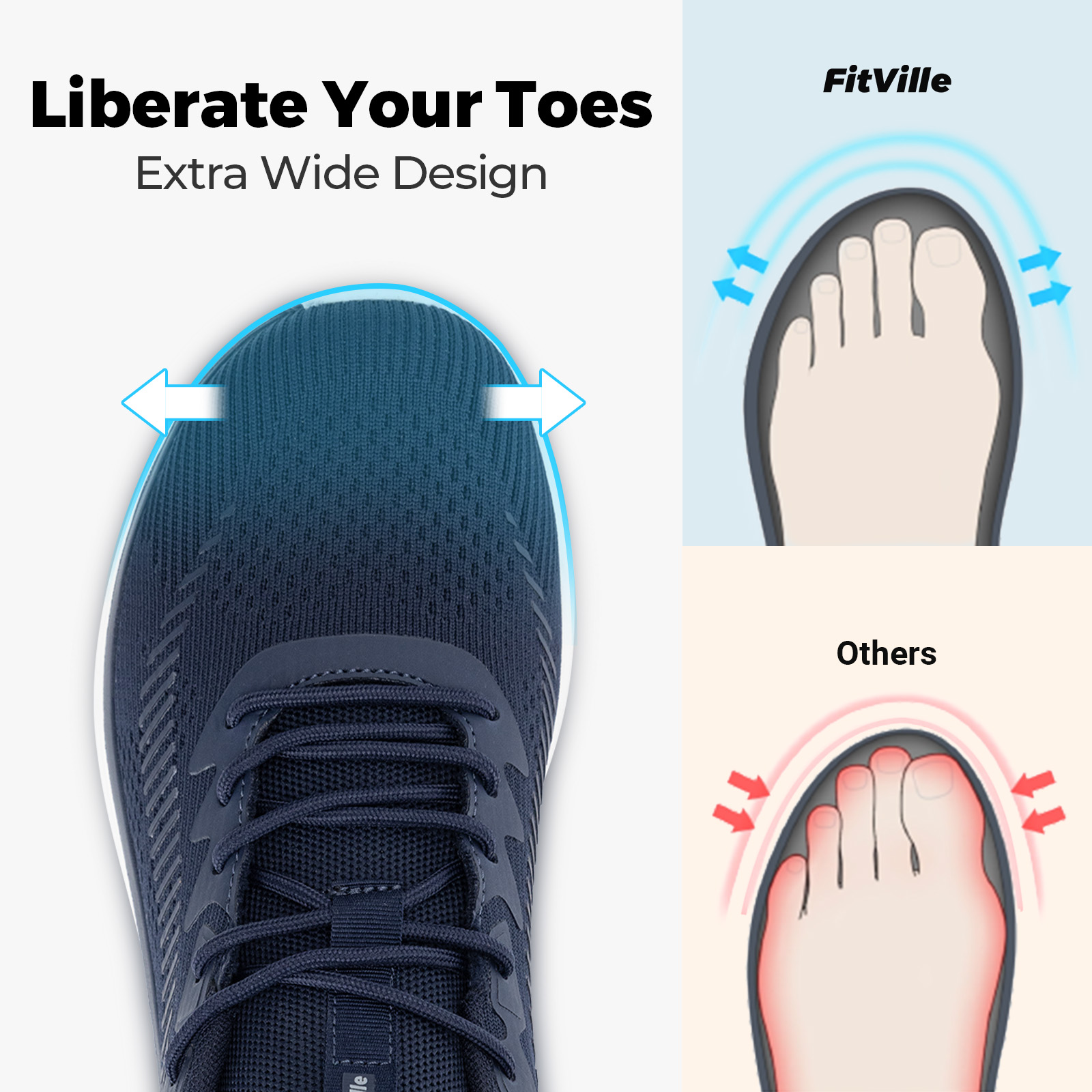 Мужские кроссовки FitVille: ле – обзор и цена Breathable Mesh Athletic Shoes