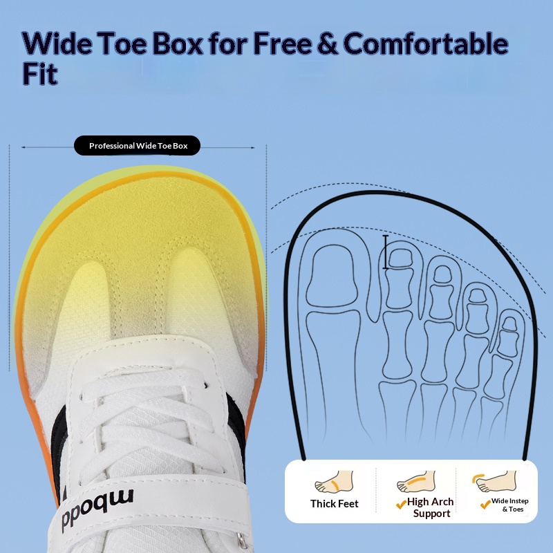Детские кроссовки без шнурков  – обзор и цена Wide Toe Box Running Sneakers