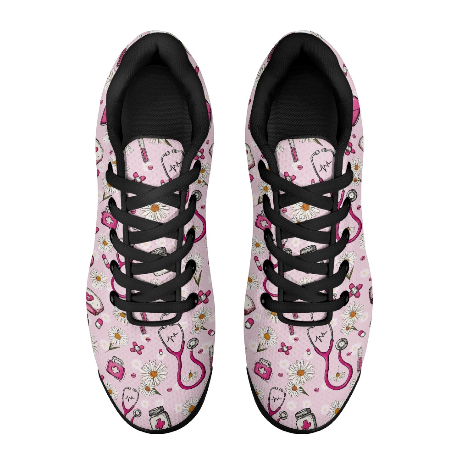 PENSTROLL Pink Daisy Hearts Мя – обзор и цена Air Cushion Jogger Shoes Men